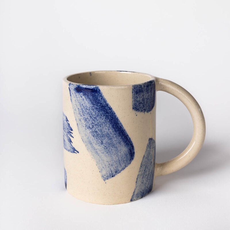 Mug céramique bleu