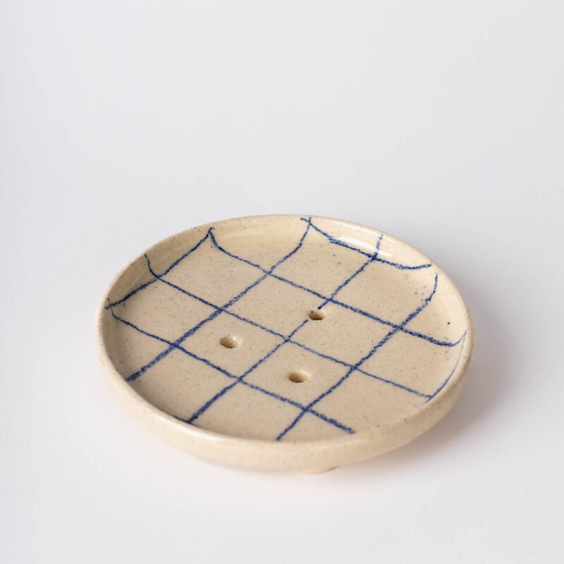 porte-savon à carreaux