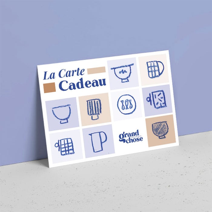 Carte cadeau vaisselle grès