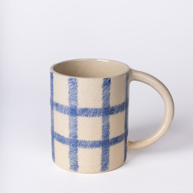 Mug à carreaux