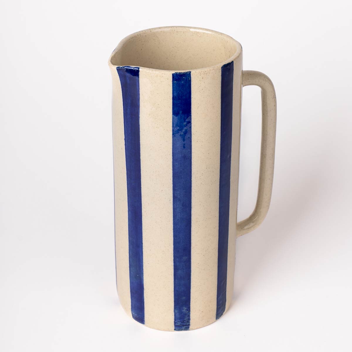 Pichet rayures bleues PACO | Grandchose Céramique